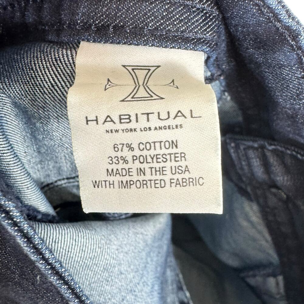 Habitual Dark Wash Mid Rise Skinny Lightweight Jeans Made In USA Size 30 - Picture 5 of 6